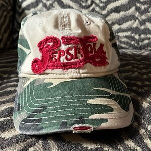 Vintage Pepsi snap back hat camo